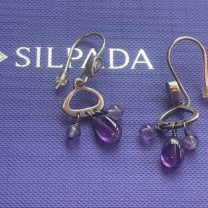 Silpada Amethyst Drop Earrings
